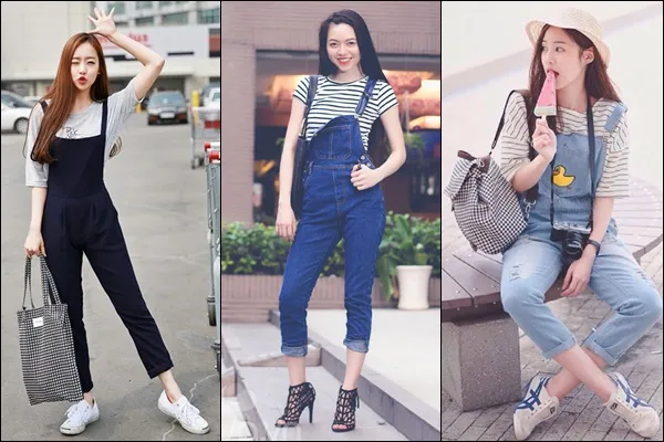 Quần yếm - cách phối & chọn khéo léo cho từng dáng người