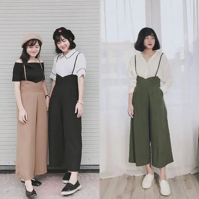 Quần yếm - cách phối & chọn khéo léo cho từng dáng người