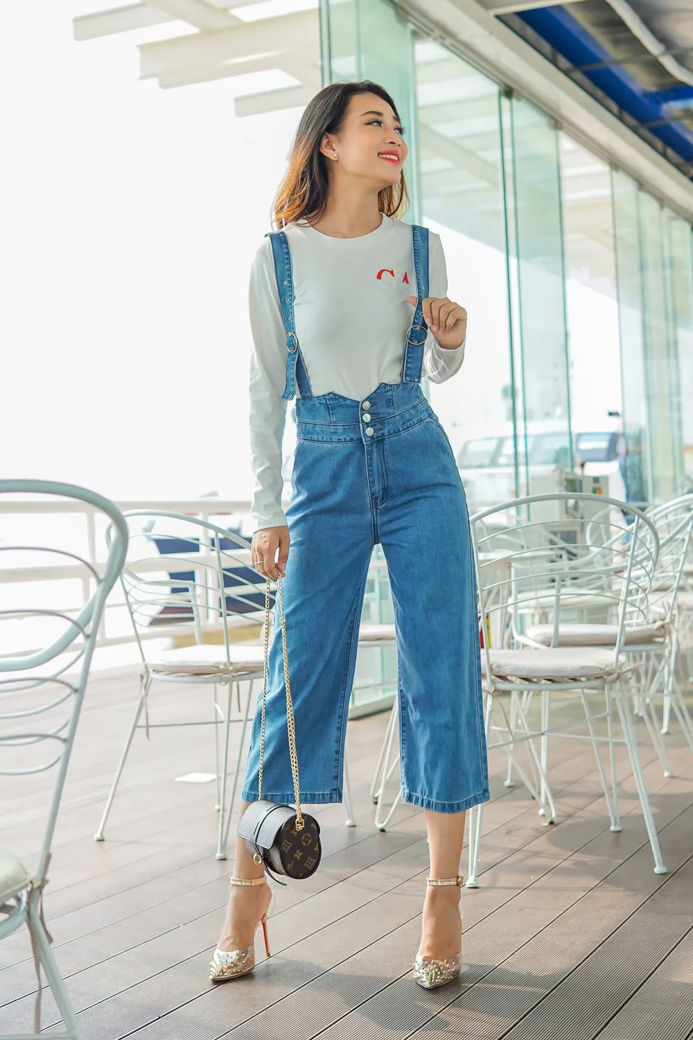 Quần yếm - cách phối & chọn khéo léo cho từng dáng người