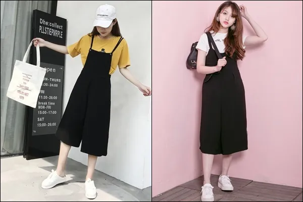 Quần yếm - cách phối & chọn khéo léo cho từng dáng người