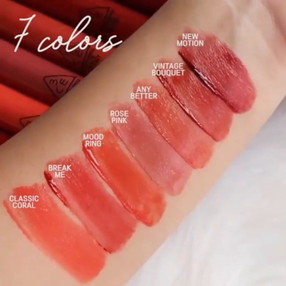 4.7 - thegioiskinfood - Bảng màu son 3CE Glaze Lip Tint
