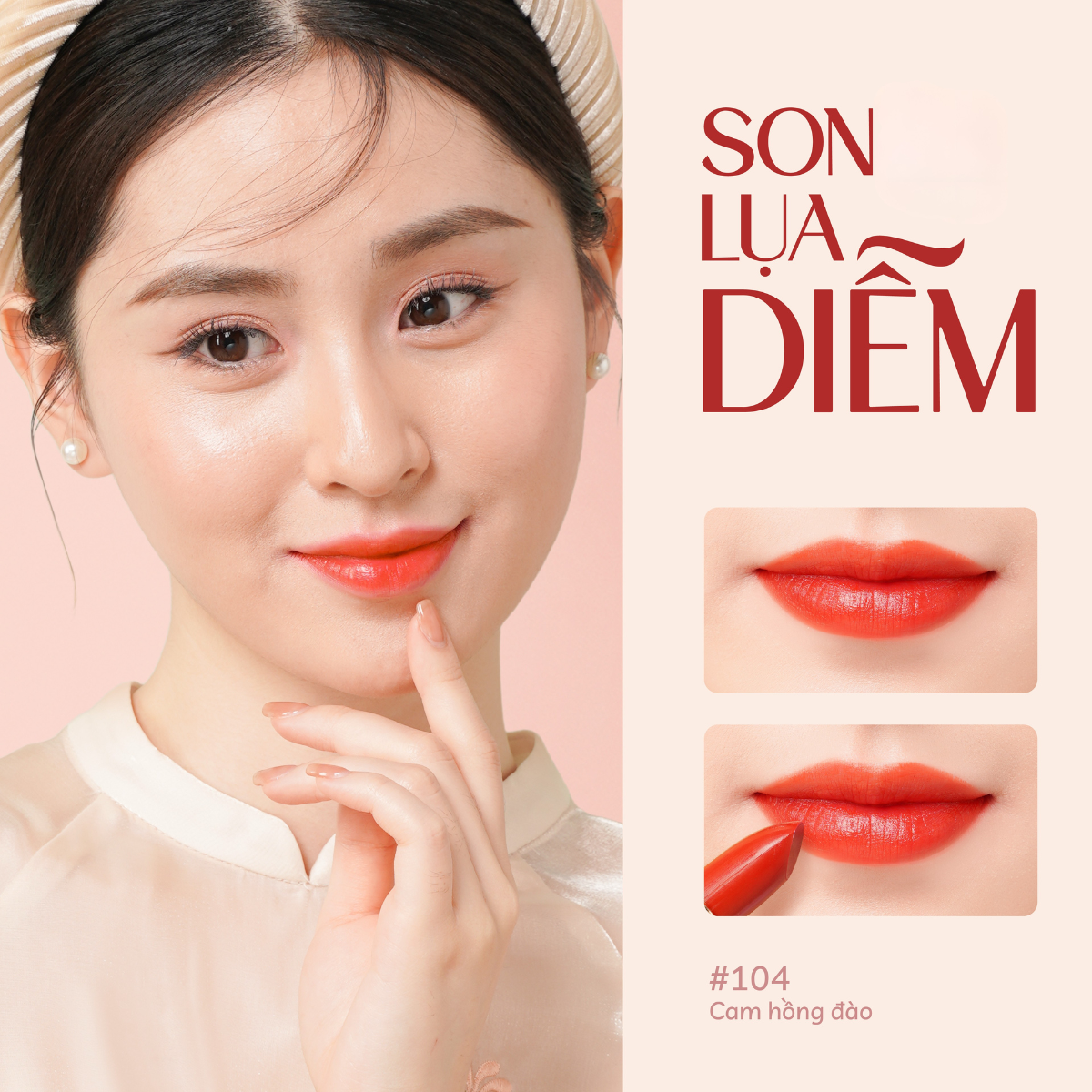 son màu cam tươi