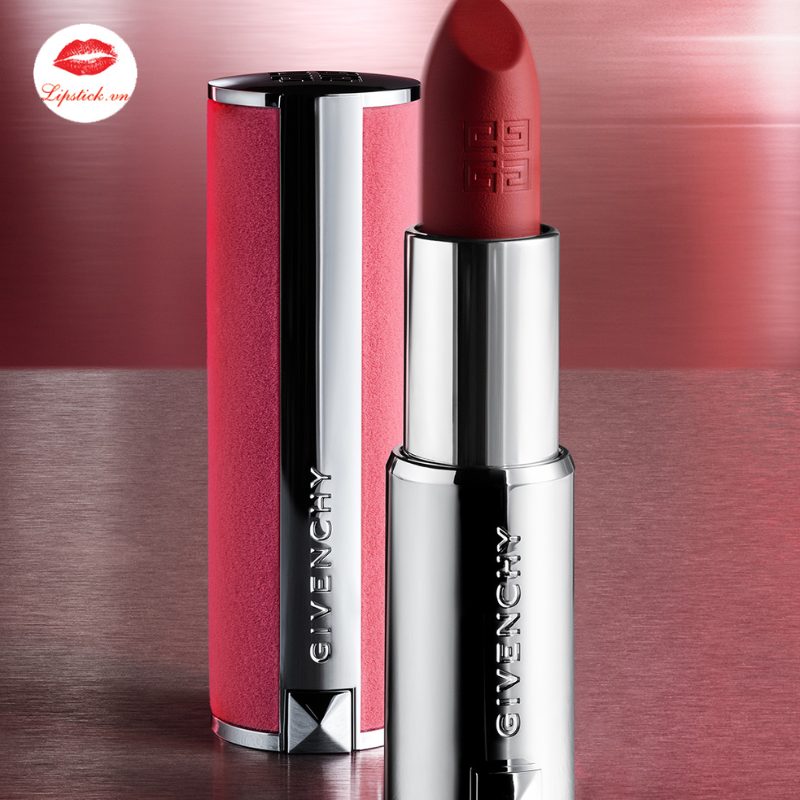 Son Màu Givenchy 27 Rouge Infuse Màu Hồng Đỏ – Le Rouge Sheer Velvet