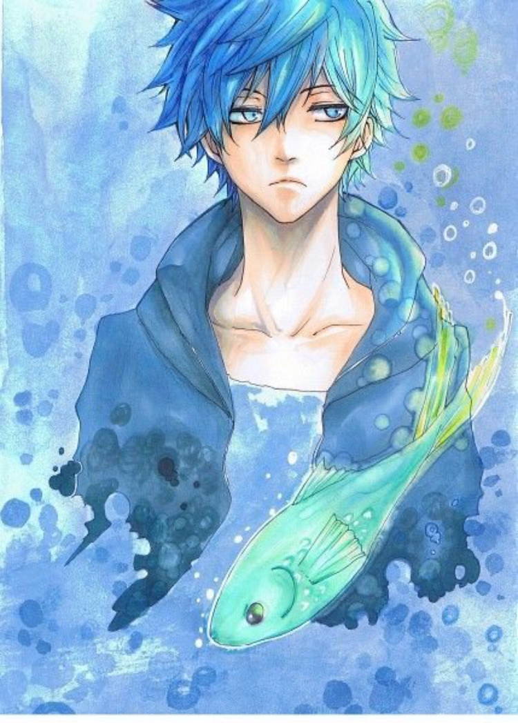 Hình ảnh cung Song Ngư anime nam cool ngầu