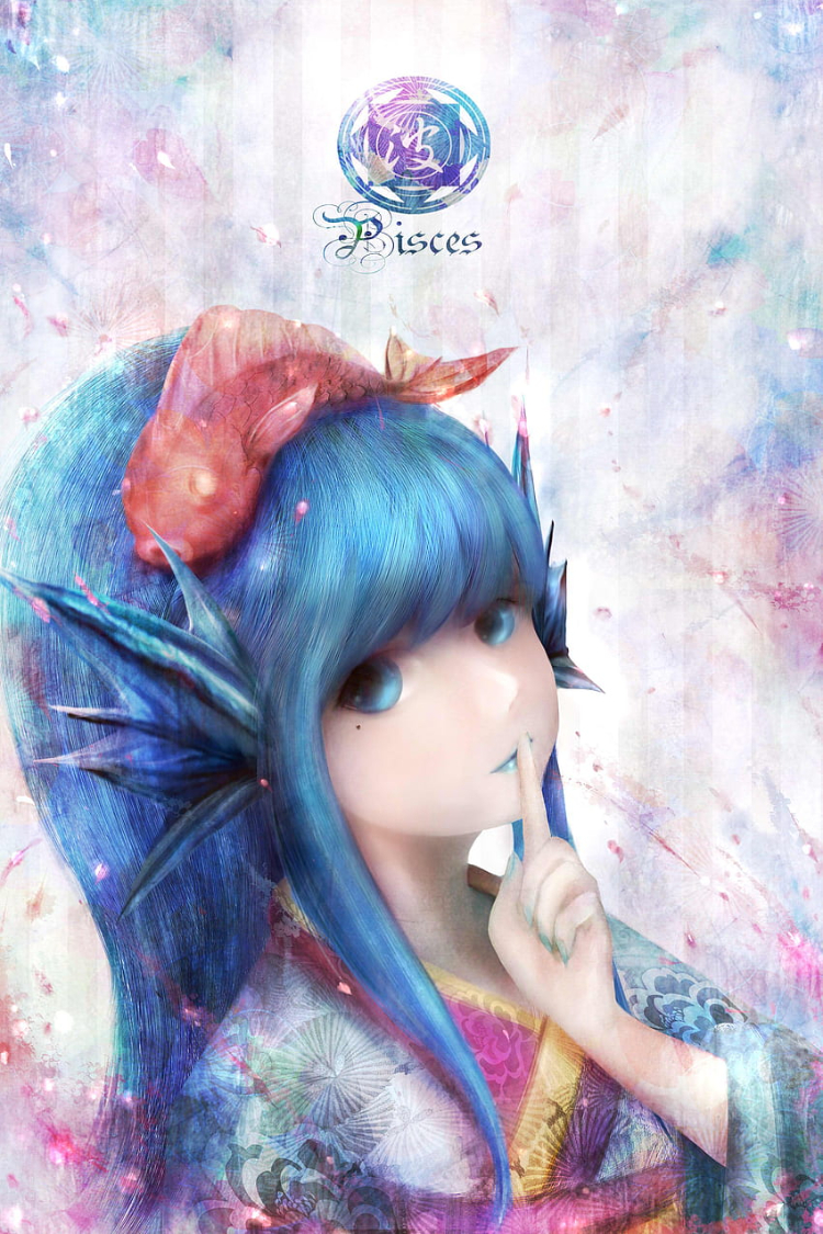 Hình ảnh cung Song Ngư anime đẹp hết nước chấm