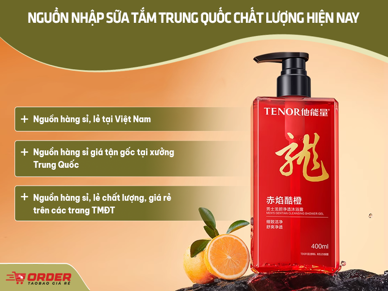 Điểm danh nguồn nhập sữa tắm Trung Quốc chất lượng bạn nhất định phải biết