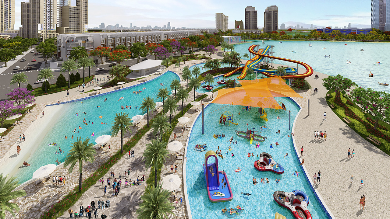 Công viên nước Ven Hồ Vạn Phúc Riverside.