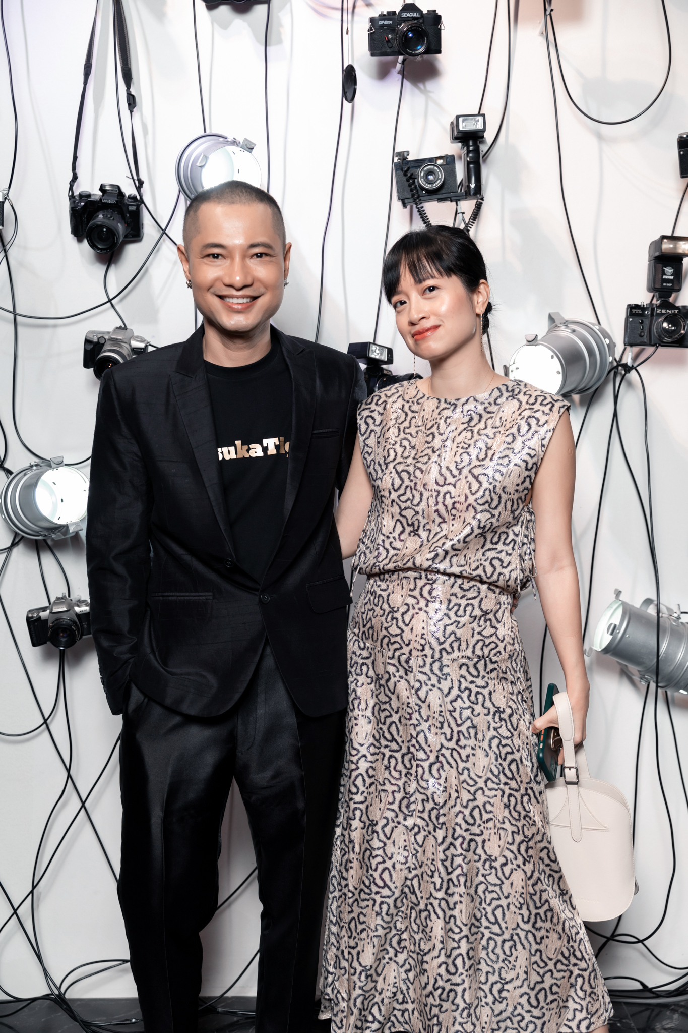 Dzung Yoko và Liên Chi tại Gucci show