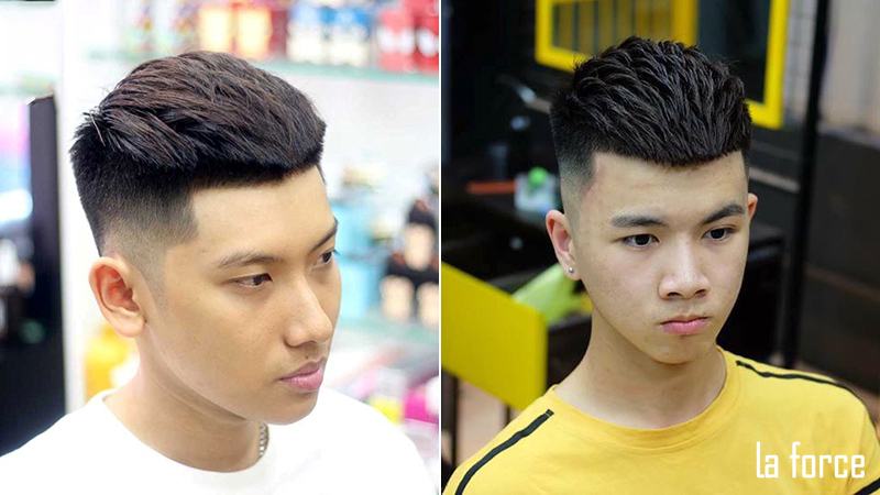 kiểu tóc nam cho mặt tròn