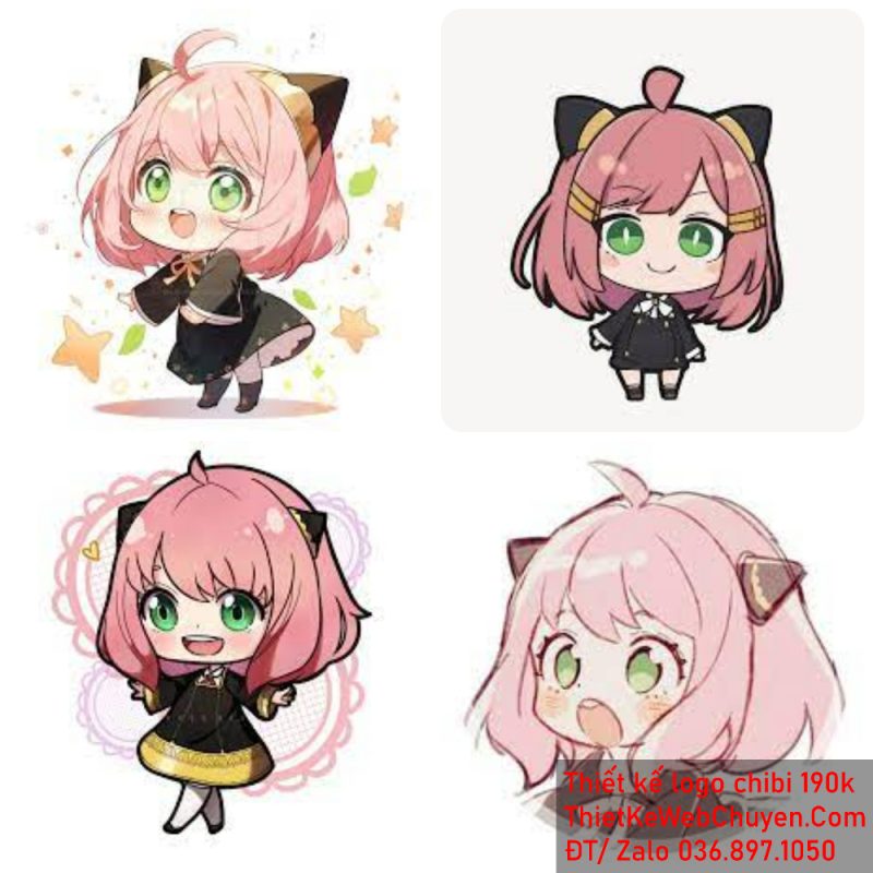 Anya Chibi, THIẾT KẾ CHIBI 190K CUTE ĐÁNG YÊU