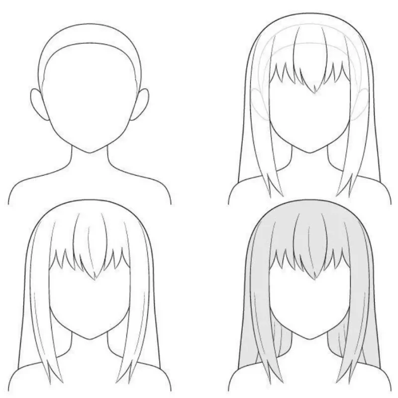 Vẽ Tóc Anime