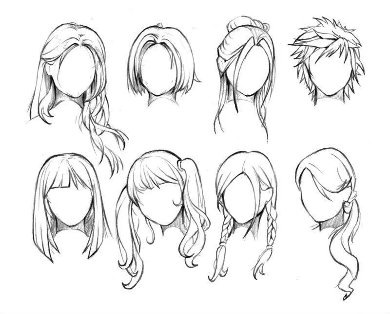 Kiểu tóc vẽ anime