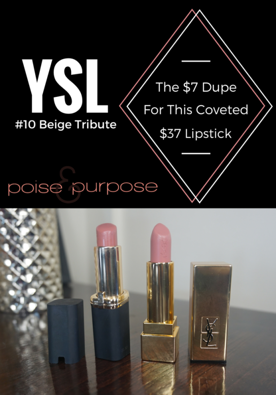 YSL #10 Beige Tribute. The $7 Dupe For This Highly Coveted $37 Lipstick