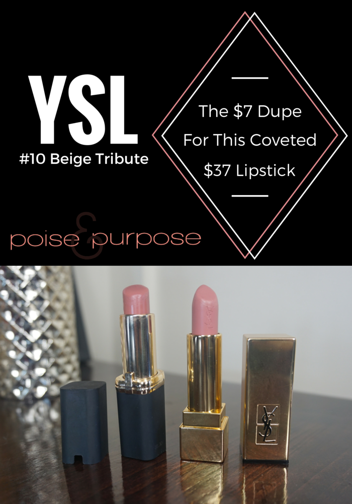 ysl #10 beige tribute dupe