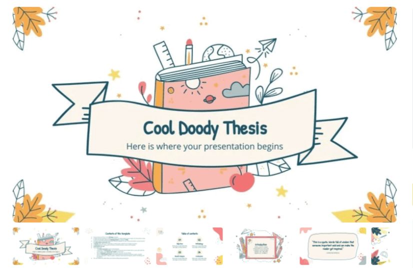 Free Cool Doodles PPT Presentation Template