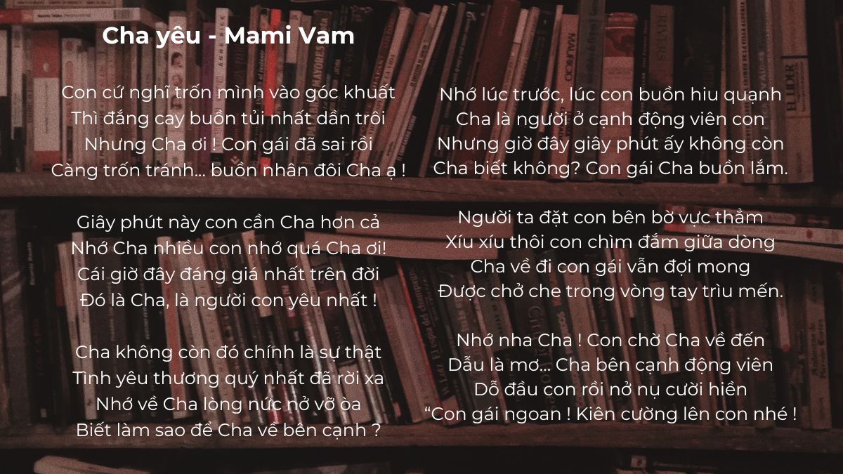 Bài thơ về ngày của cha đặc biệt