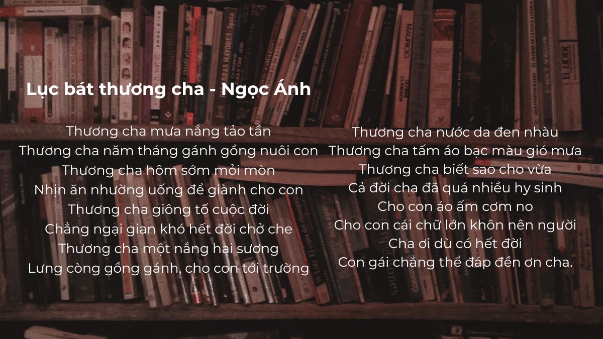 Bài thơ hay về cha dễ thương