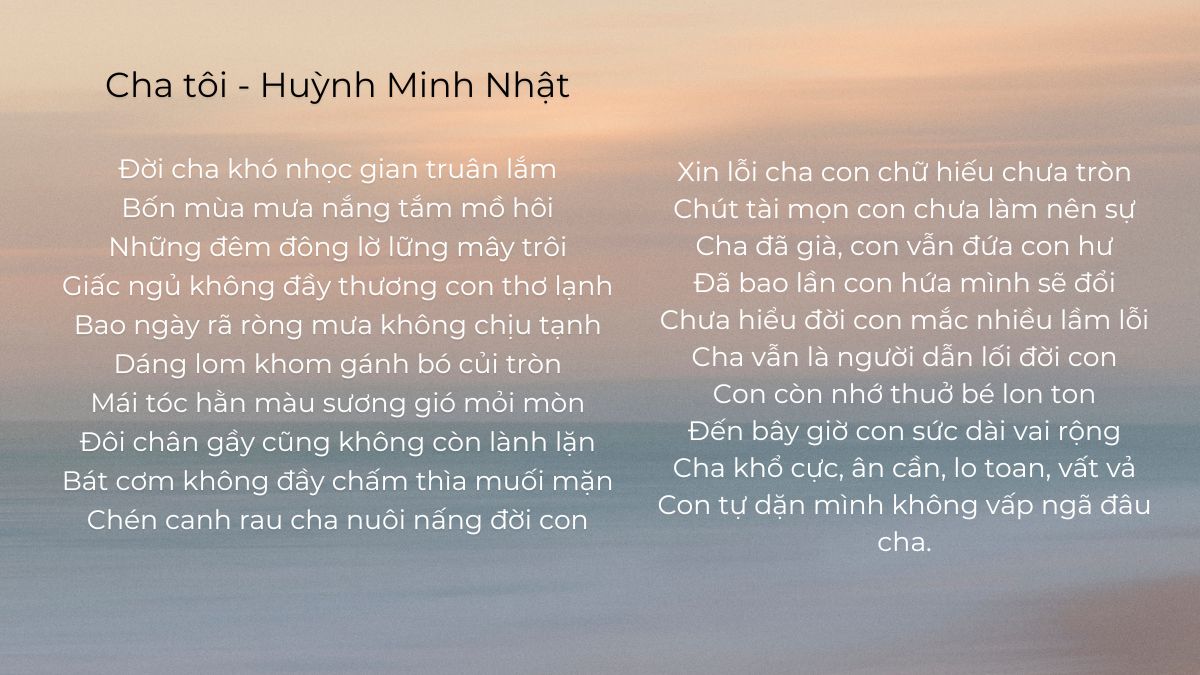 Top 30 bài thơ Ngày của Cha hay, ý nghĩa và cảm động nhất