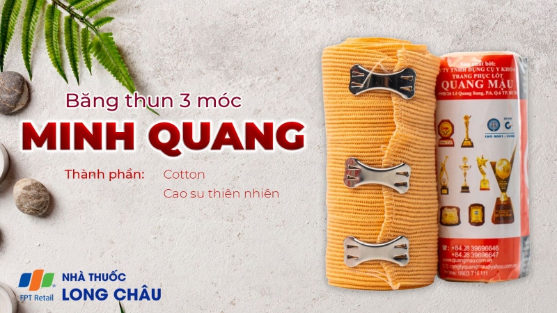 Băng thun 3 móc Quang Mậu (12 cuộn)
