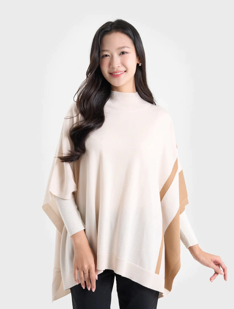 áo len nữ poncho