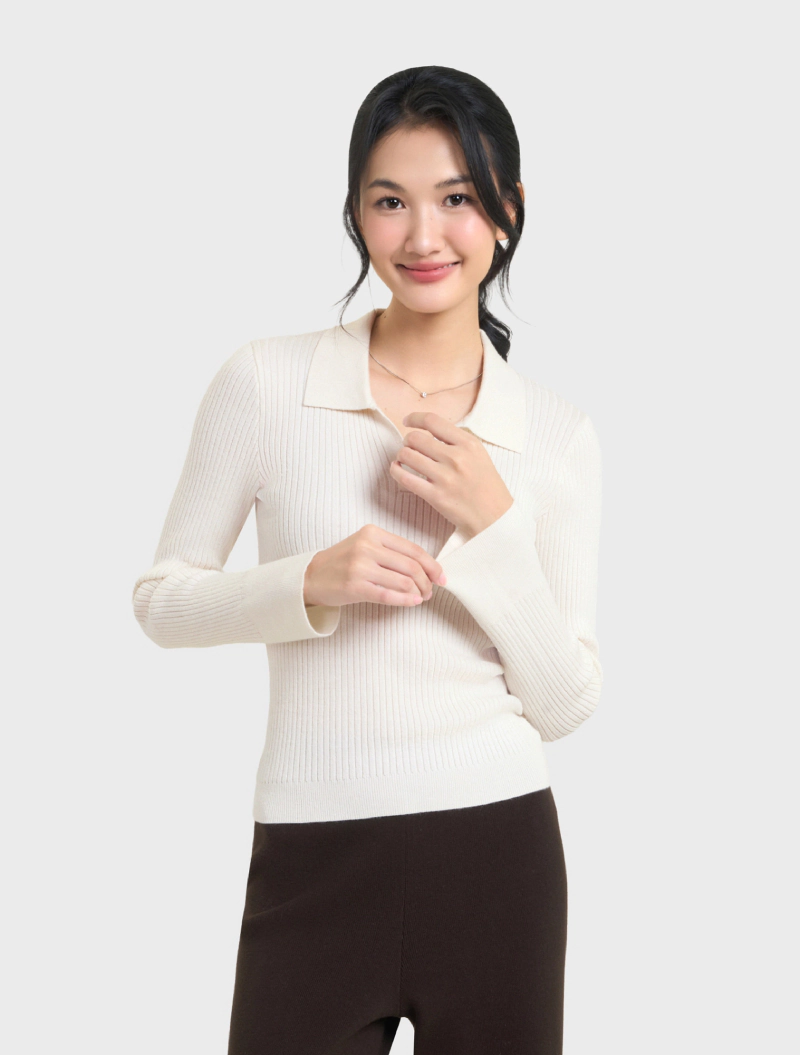 áo len nữ chất liệu cao cấp của canifa