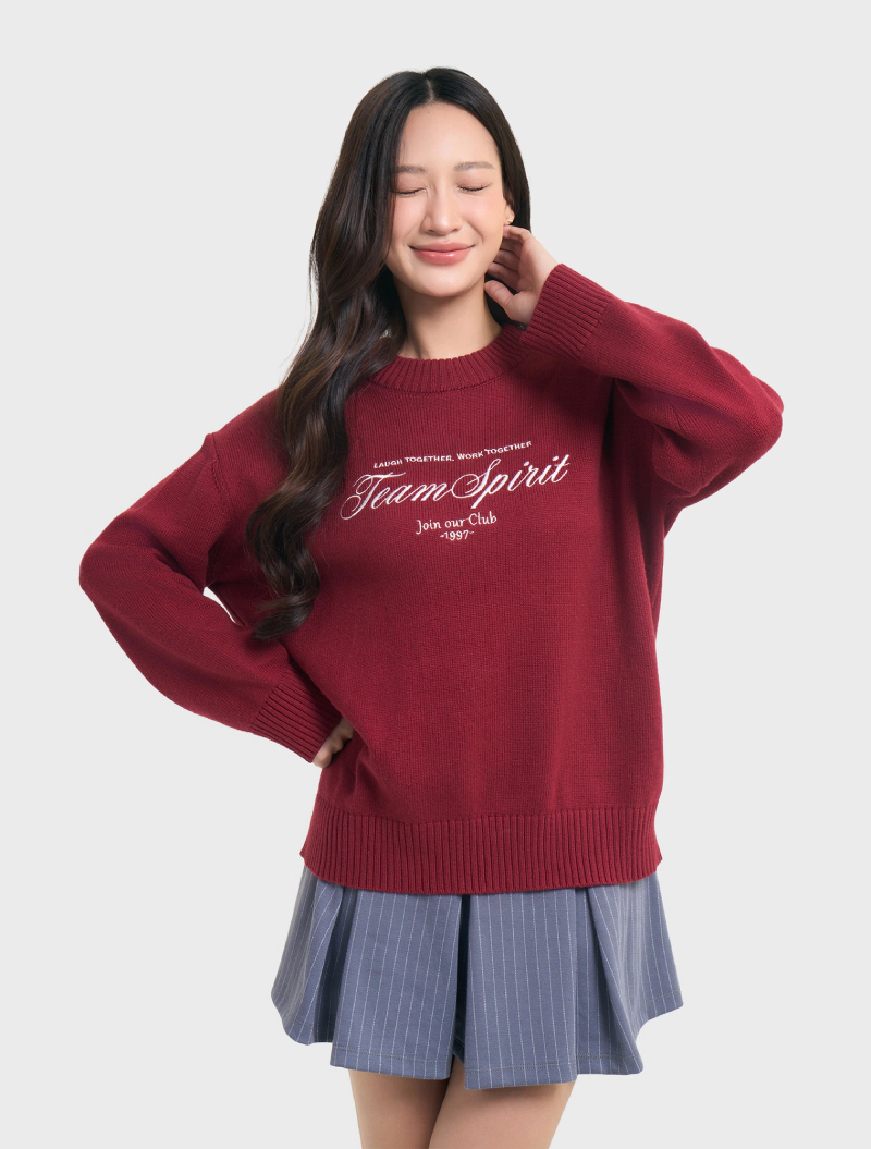 áo len nữ oversize