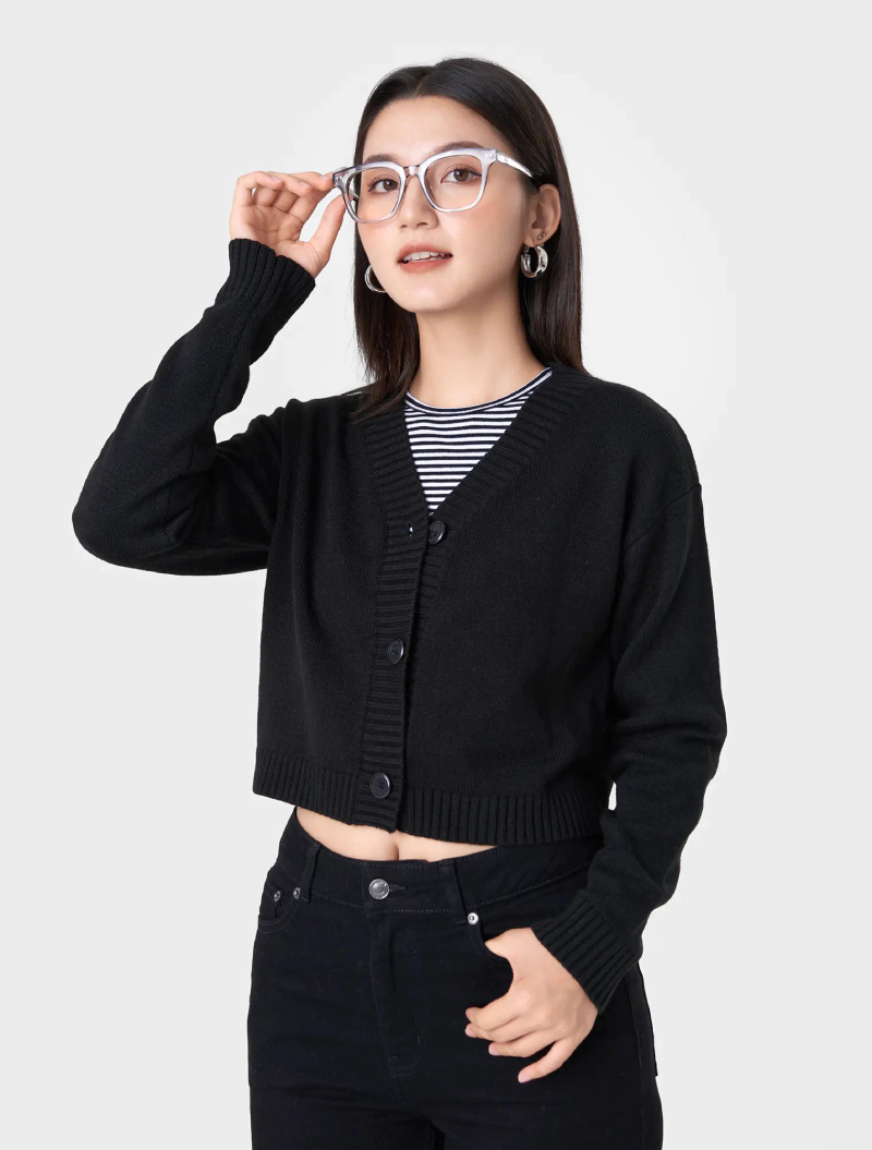 áo len nữ croptop
