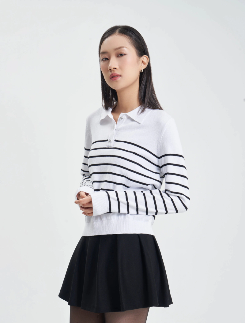 áo len nữ polo
