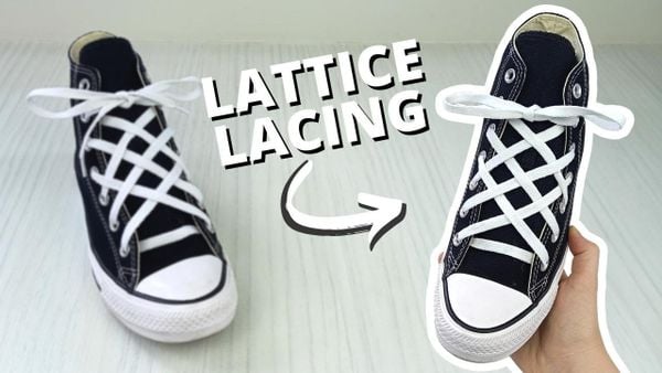 Buộc dây giày kiểu lưới mắt cáo (Lattice)