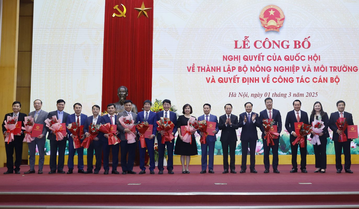 Ông Châu Trần Vĩnh được bổ nhiệm giữ chức Cục trưởng Cục Quản lý tài nguyên nước, Bộ Nông nghiệp và Môi trường