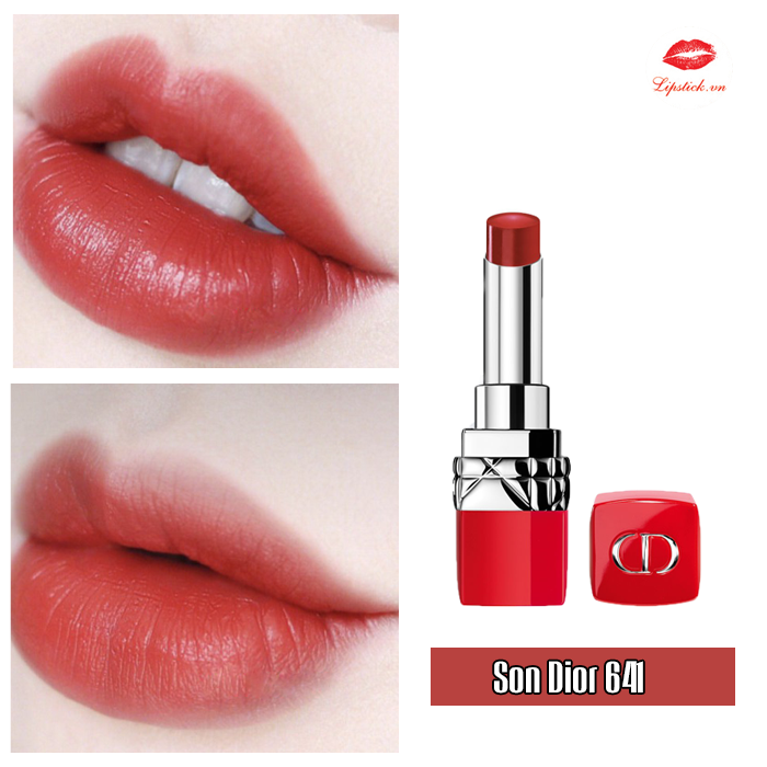 Son Dior 641 Ultra Spice Màu Đỏ Đất – Ultra Rouge Vỏ Đỏ