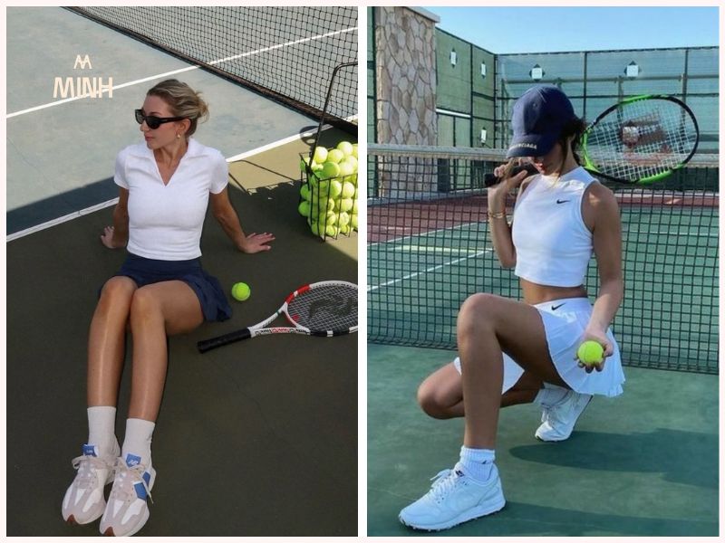 Ưu tiên quần áo có chất liệu thoáng mát khi chơi tennis 