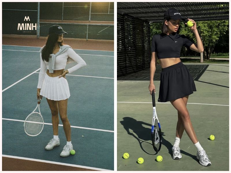 Quần áo chơi tennis phù hợp sẽ giúp người mặc tôn dáng hơn 