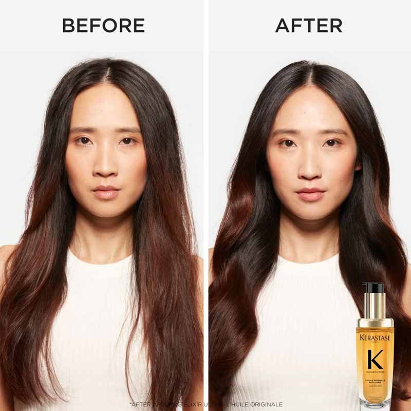 Dầu dưỡng tóc Kerastase: before - after