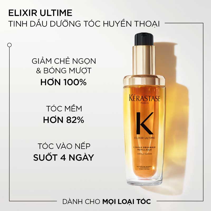 Tinh dầu dưỡng tóc chắc khỏe Kerastase Elixir Ultime