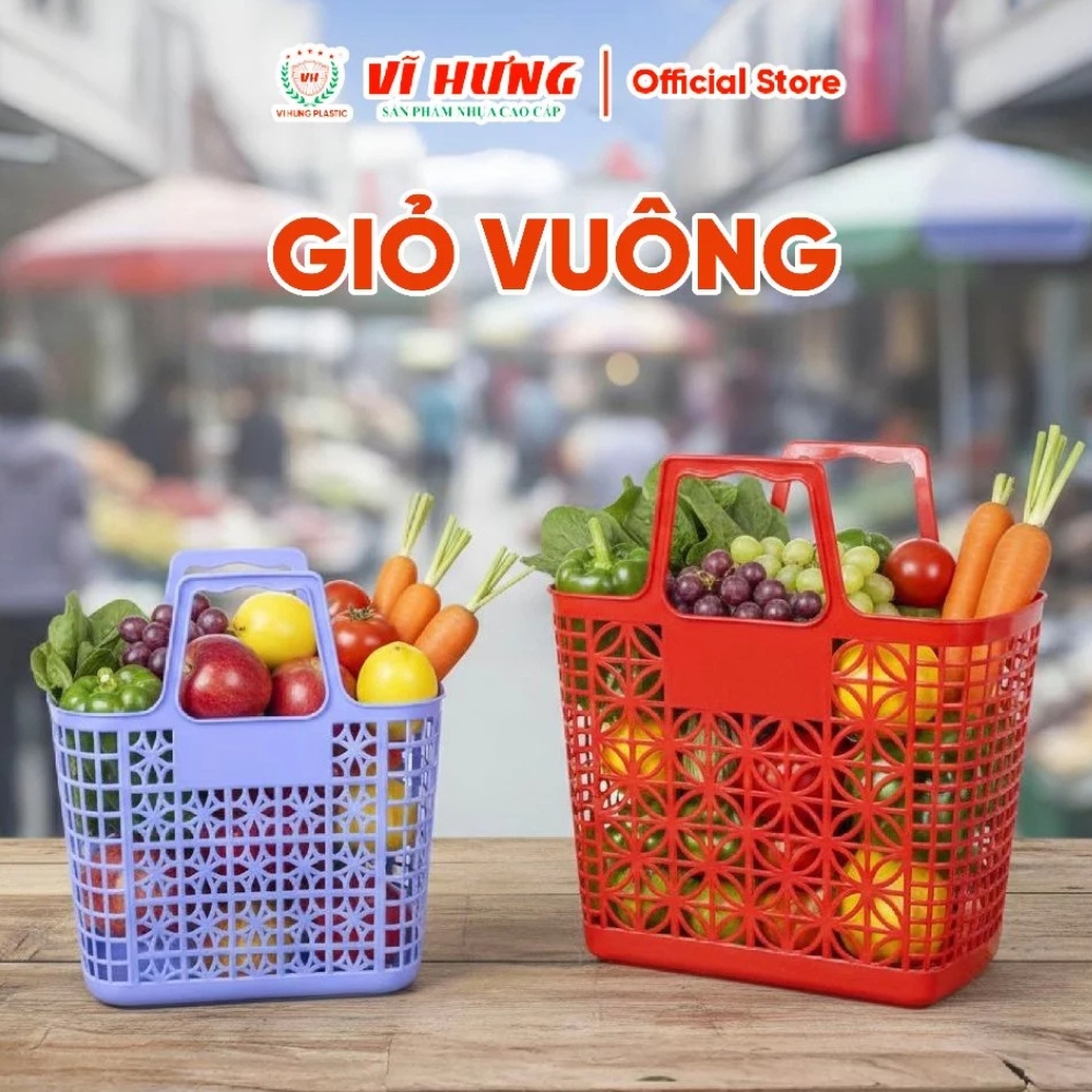 giỏ vuông 6192 vĩ hưng
