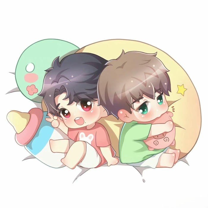 Đam mỹ chibi ảnh vẽ tay phong cách cute
