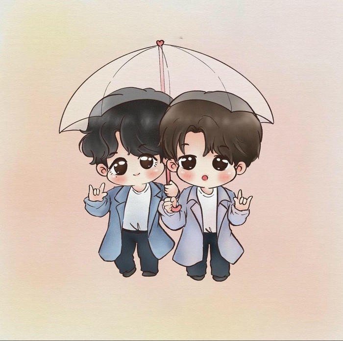 Đam mỹ ảnh chibi vẽ tay anime đáng yêu