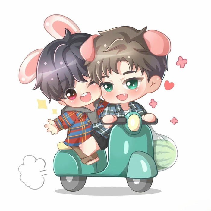 Đam mỹ ảnh chibi tranh vẽ hoạt hình dễ thương