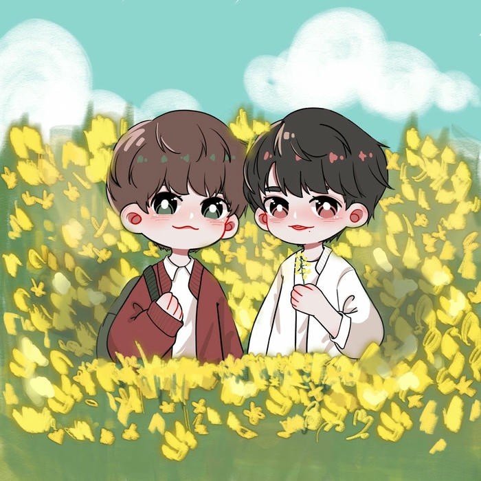 Ảnh đam mỹ chibi vẽ hoạt hình cute đáng yêu