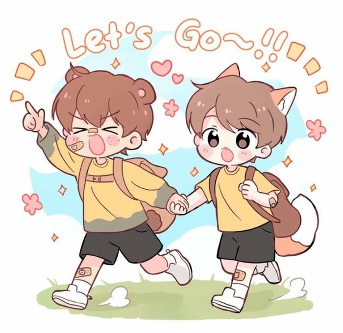 Chibi ảnh đam mỹ tranh vẽ cute hoạt hình