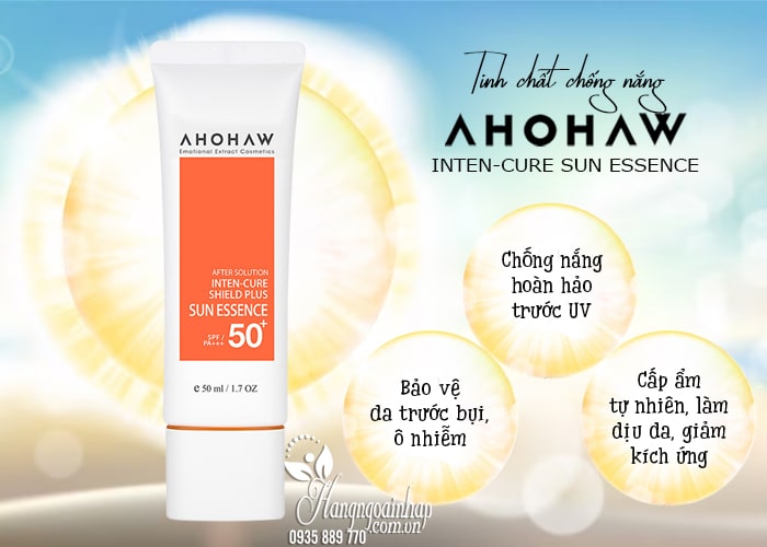Tinh chất chống nắng Ahohaw Inten-Cure Sun Essence 50ml