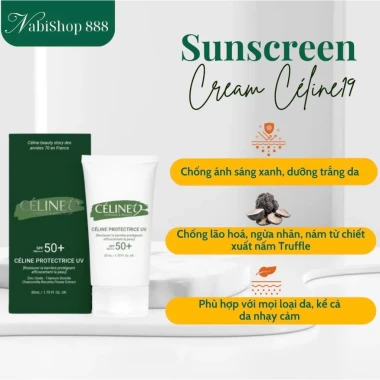Kem chống nắng Celine dưỡng trắng nâng tone cho da nám, da có khuyết điểm 50g I Nabishop888