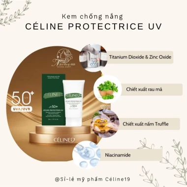 Kem chống nắng Celine dưỡng trắng nâng tone cho da nám, da có khuyết điểm 50g I Nabishop888