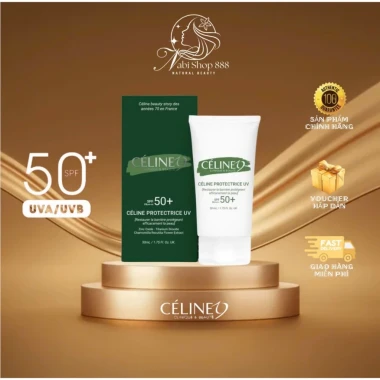 Kem chống nắng Celine dưỡng trắng nâng tone cho da nám, da có khuyết điểm 50g I Nabishop888