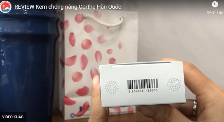 Kem chống nắng Corthe Hàn Quốc có tốt không?