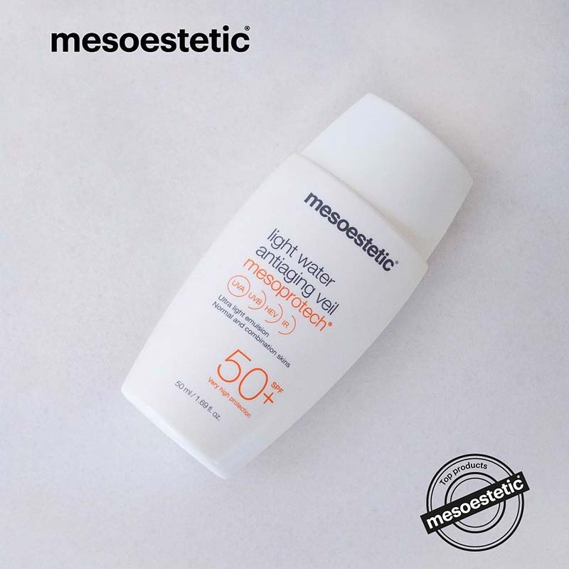 Kem Chống Nắng Mesoestetic Light Water Antiaging Veil Mesoprotech SPF50+