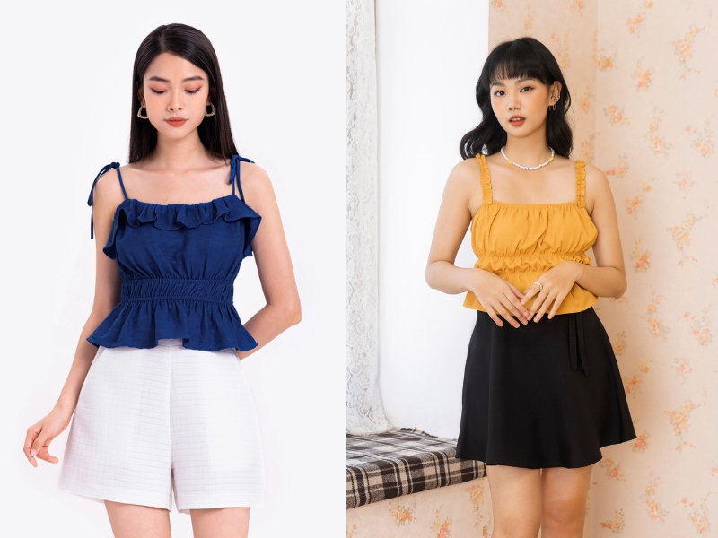 áo dây phối với gì