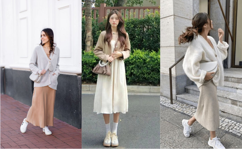 Đơn giản mà thời trang, jumpsuit kết hợp giày thể thao trắng mang đến sự tiện dụng