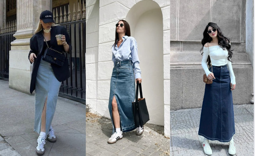 Outfit đầy cá tính với quần jogger, croptop và giày trắng